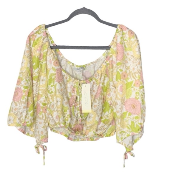 NWT Rachel Zoe floral crop top size small - Picture 1 of 6